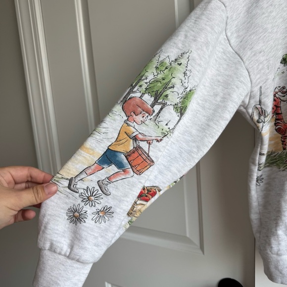 Disney Winnie The Pooh Wrap Sleeve Sweatshirt L - Picture 2 of 6